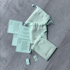 Bundle of Enewton Mint Jewelry Pouches.